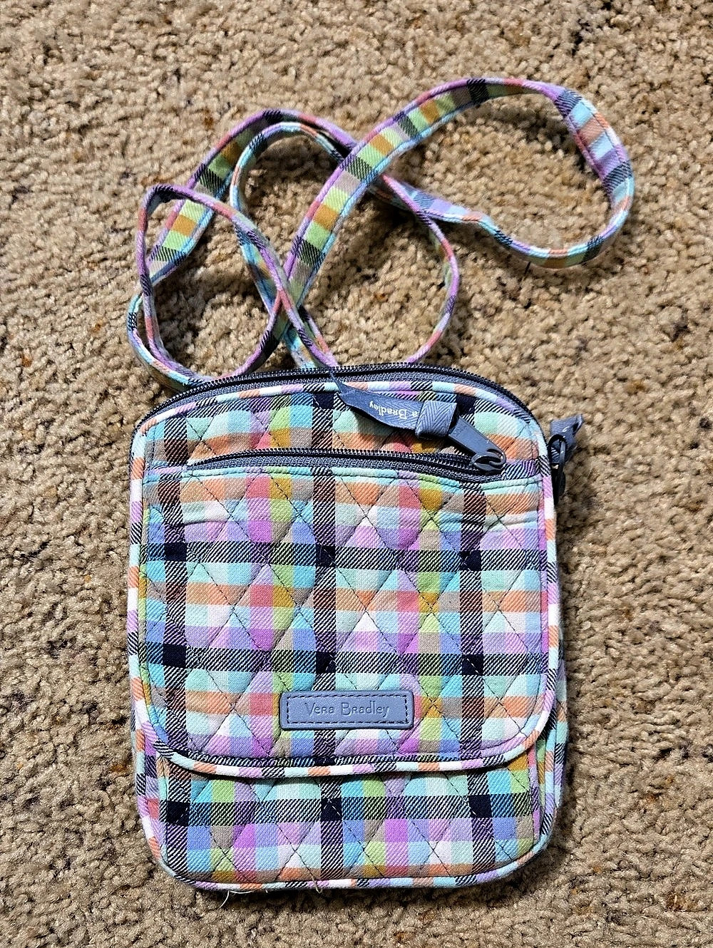 Vera Bradley Mini Hipster Crossbody Bag Multicolor Plaid